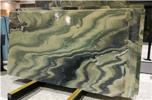 Chinese Factory Own Quarry Landscape Purple Marble Slabs, Landscape Green Marble Flooring Tiles and Wall Claddings for Building Projects
