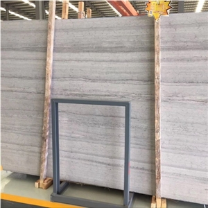Customized Cut to Size China Cheap 1.8cm Blue Wood Marble Slab with Straight Vein Customized Cut to Size China Cheap 1.8cm Blue Wood Marble Slab with Straight Vein