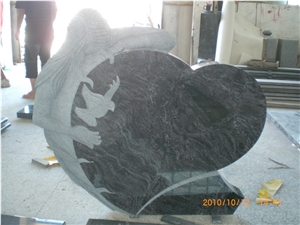 Engraved Headstones Carved Headstone Heart Tombstone Design Cemetery Monument Designs Western Style Gravestone