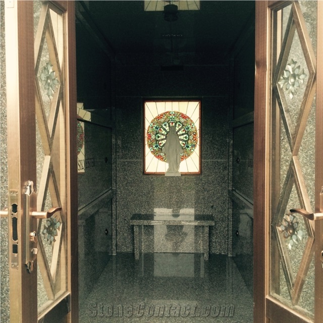 Haobo Stone Custom Cemetery Mausoleum Granite Crypts Designs