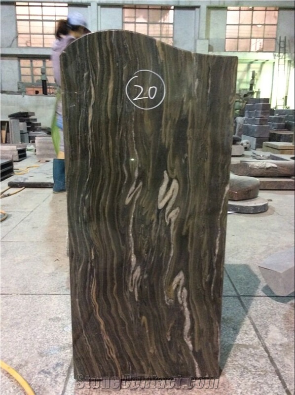 High Quality Good Price Natural Quarry Stone Customized Size Haobo China Factory Beautiful Carved Jiulongyu Granit Headstone Designs for Sale