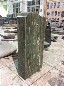 High Quality Good Price Natural Quarry Stone Customized Size Haobo China Factory Beautiful Carved Jiulongyu Granit Headstone Designs for Sale