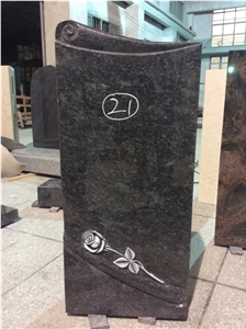 High Quality Good Price Natural Quarry Stone Customized Size Haobo China Factory Beautiful Carved Orion Granit Headstone Designs for Sale