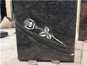 High Quality Good Price Natural Quarry Stone Customized Size Haobo China Factory Beautiful Carved Orion Granit Headstone Designs for Sale