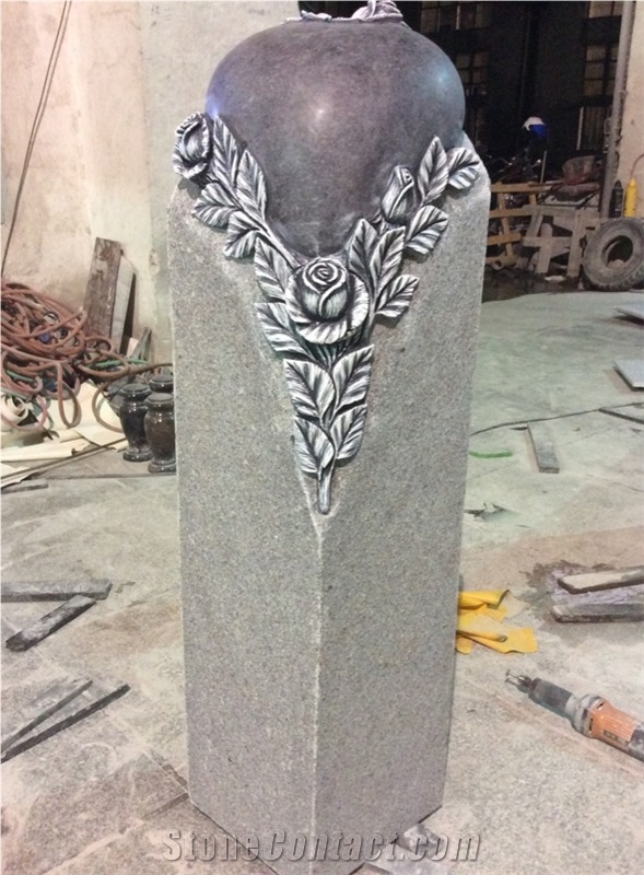 High Quality Good Service Custom Wholesale Price Unique Haobo Natural Stone Chinese Quarry G654 Granite Carving Cross Headstone Designs for Cemetery