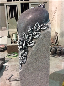 High Quality Good Service Custom Wholesale Price Unique Haobo Natural Stone Chinese Quarry G654 Granite Carving Cross Headstone Designs for Cemetery