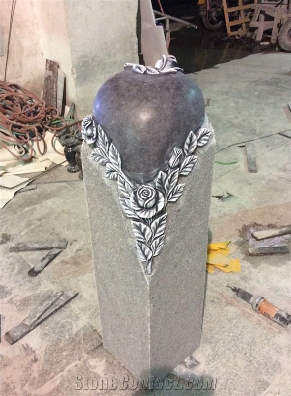 High Quality Good Service Custom Wholesale Price Unique Haobo Natural Stone Chinese Quarry G654 Granite Carving Cross Headstone Designs for Cemetery