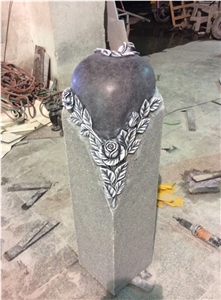 High Quality Good Service Custom Wholesale Price Unique Haobo Natural Stone Chinese Quarry G654 Granite Carving Cross Headstone Designs for Cemetery