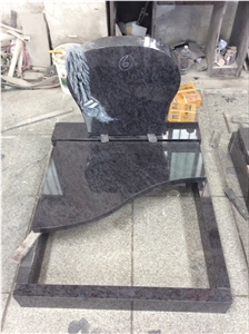 High Quality Good Service Custom Wholesale Price Unique Haobo Natural Stone Chinese Quarry Orion Granite Carving Headstone Designs for Cemetery