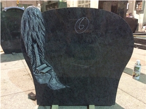 High Quality Good Service Custom Wholesale Price Unique Haobo Natural Stone Chinese Quarry Orion Granite Carving Headstone Designs for Cemetery