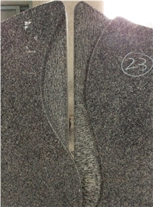 High Quality Good Service Custom Wholesale Price Unique Haobo Natural Stone Chinese Quarry Sky Blue Granite Carving Headstone Design for Cemetery