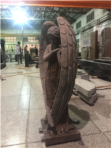 High Quality Good Service Wholesale Price Unique Haobo Natural Stone Chinese Quarry Orion Granite Carving Himalaya Headstone Designs for Cemetery