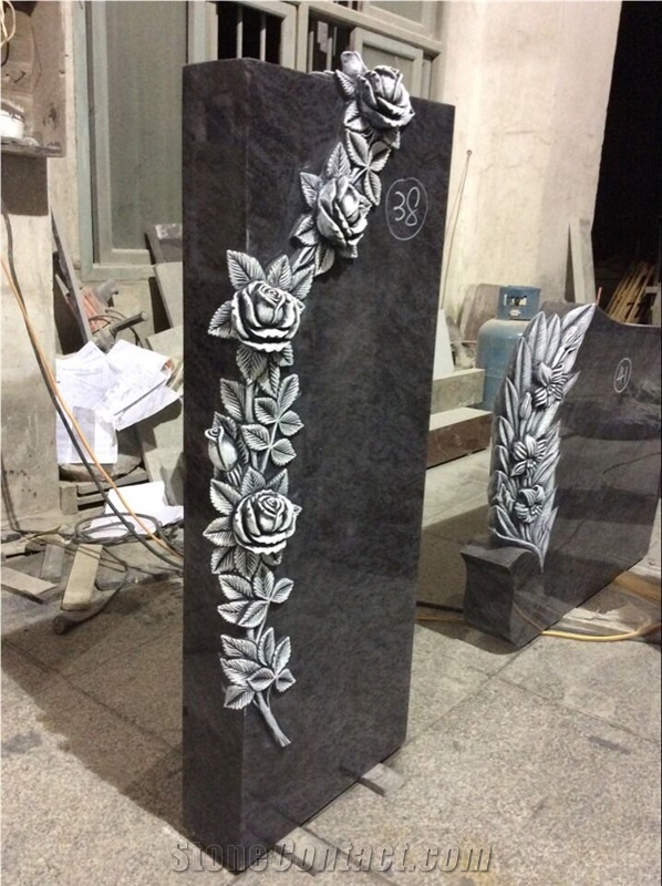 High Quality Orion Granite Carving Headstone Design