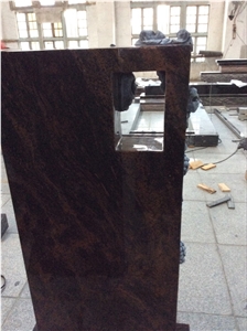 Natural Stone Quarry Aurora Granite Carving Headstone
