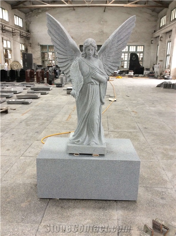 Natural Stone Quarry G603 Granite Carving Headstone
