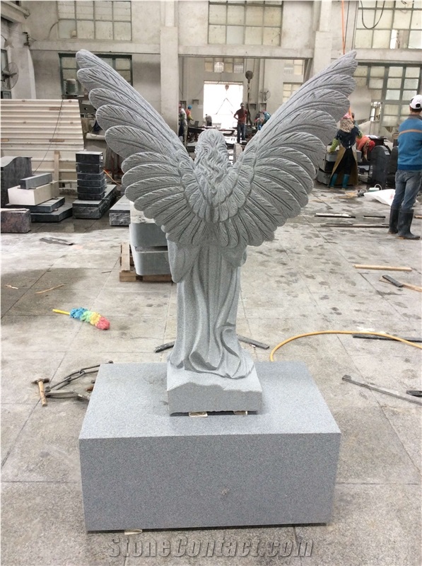 Natural Stone Quarry G603 Granite Carving Headstone