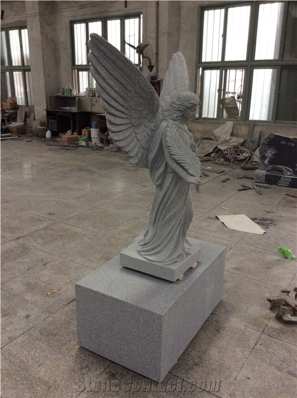 Natural Stone Quarry G603 Granite Carving Headstone
