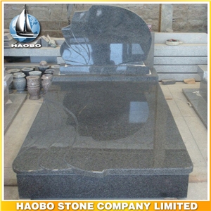 Polished Natural Stone Quarry Manufactory Blue Bleu Granite Western Style Monuments Heart Tombstones,Gravestone,Single or Double Marble Headstone