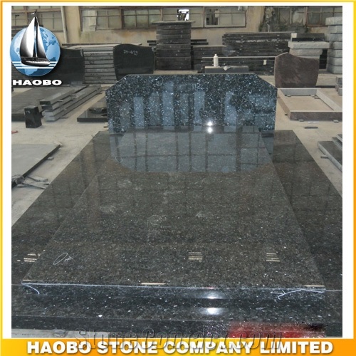 Polished Natural Stone Quarry Manufactory Blue Bleu Granite Western Style Monuments Heart Tombstones,Gravestone,Single or Double