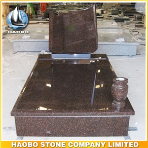 Polished Natural Stone Quarry Manufactory Red Granite Western Style Monuments Heart Tombstones,Gravestone,Single or Double Headstone