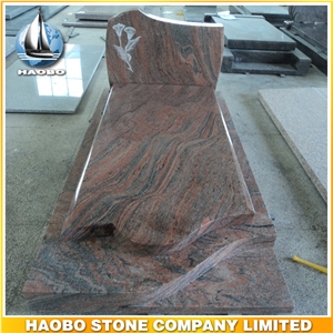 Polished Natural Stone Quarry Manufactory Yellow Jaune Granite Western Style Monuments Heart Tombstones,Gravestone,Single or Double Headstone