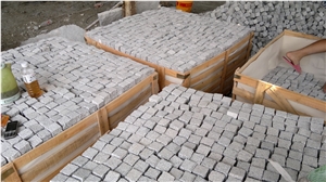 G603 Cube Stone,Cobble Pavers for Plaza, Black Basalt Cubes,Pavers