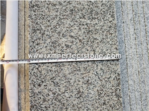 Grey Light Granite Stairs / Step with Flamed Anti-Slip