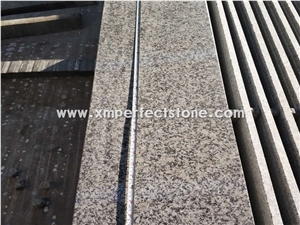 Grey Light Granite Stairs / Step with Flamed Anti-Slip