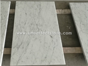 Italy Bianco Carrara White 1219x610mm Polished Carrera Tile for Countertop,Benchtop for Kitchen,Vanity Top for Bathroom Floor, Home Decoration