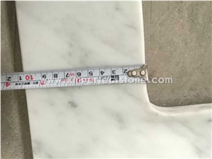 Master Bath Tops,Custom Vanity Tops for Bathroom Vanity Tops,Italy Carrara White Marble Vanity Tops with Under Mount Sink