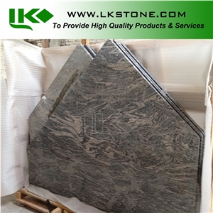 China Juparana Island Tops, Multicolour Grain Kitchen Countertops