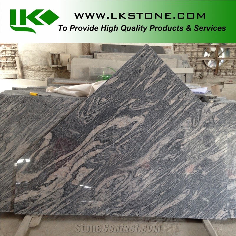 China Juparana Island Tops, Multicolour Grain Kitchen Countertops
