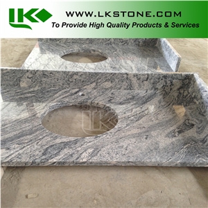 China Juparana Vanity Tops, Multicolour Grain Bath Tops, Vanity Tops