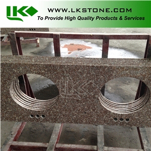 G648 Bathroom Top,G648 Vanity Tops, G648 Bathroom Countertop, G648 Master Bath Tops, G648 Custom Vanity Tops, Rose Pink Vanity Top, G648 Countertop
