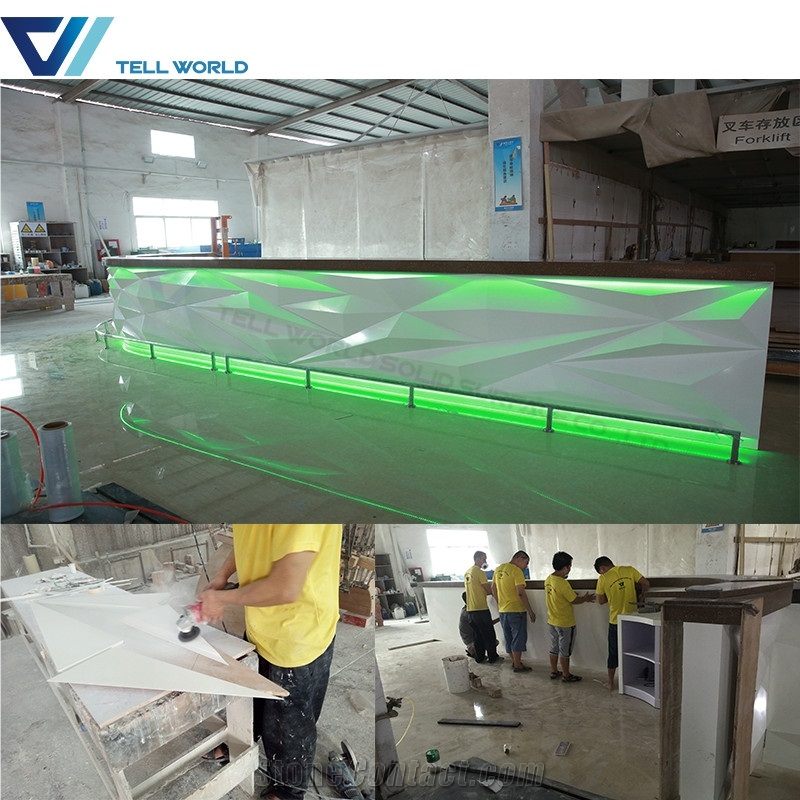 Artificial Stone Bar Counter Modern Designs Wine Bar Counter Design