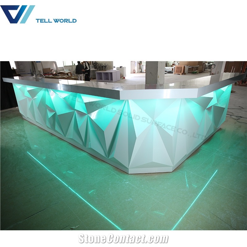 Artificial Stone Bar Counter Modern Designs Wine Bar Counter Design