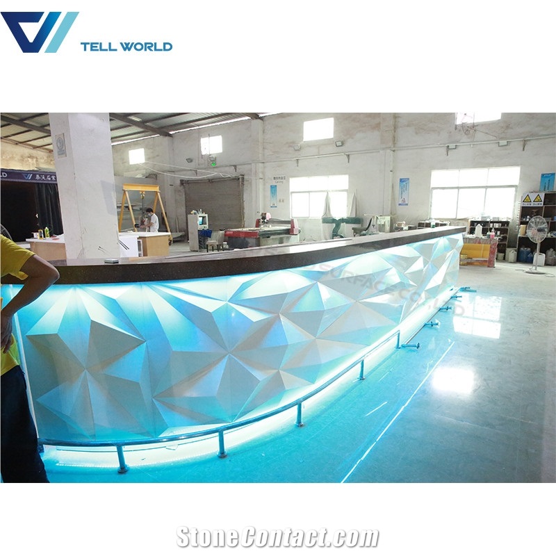 Artificial Stone Bar Counter Modern Designs Wine Bar Counter Design