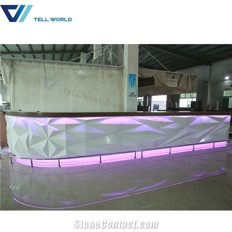 Artificial Stone Bar Counter Modern Designs Wine Bar Counter Design