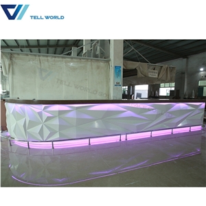 Artificial Stone Bar Counter Modern Designs Wine Bar Counter Design