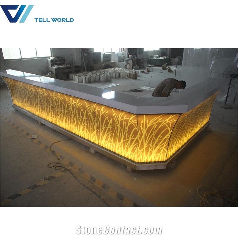 Corian Illuminated Commercial Bar Counters