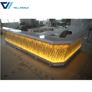 Corian Illuminated Commercial Bar Counters