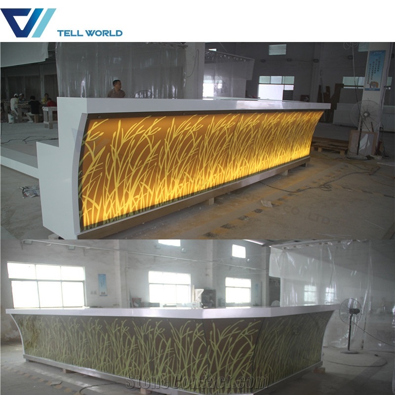 Corian Illuminated Commercial Bar Counters