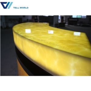 Led Illuminous U-Shape Bar Counter Pub Bar Counter