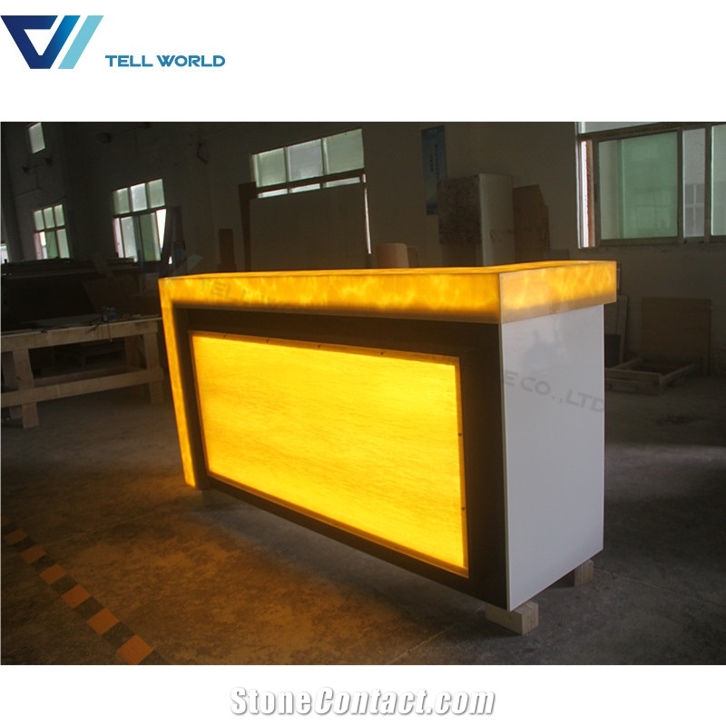 Led Illuminous U-Shape Bar Counter Pub Bar Counter