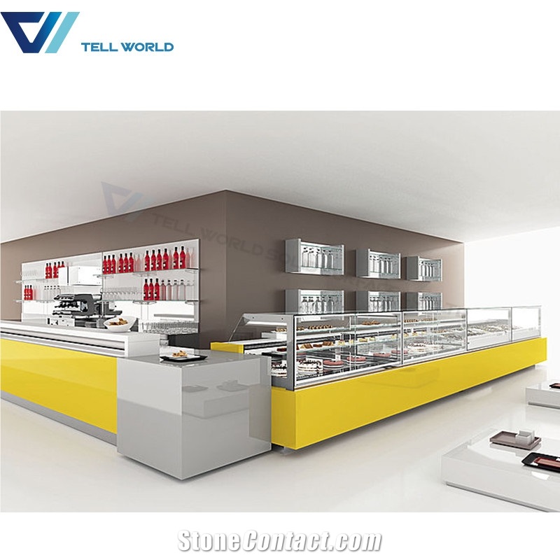 Modern Restaurant Bar Counter Design Illuminated Commercial Bar Counter for Sale