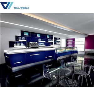 Modern Restaurant Bar Counter Design Illuminated Commercial Bar Counter for Sale