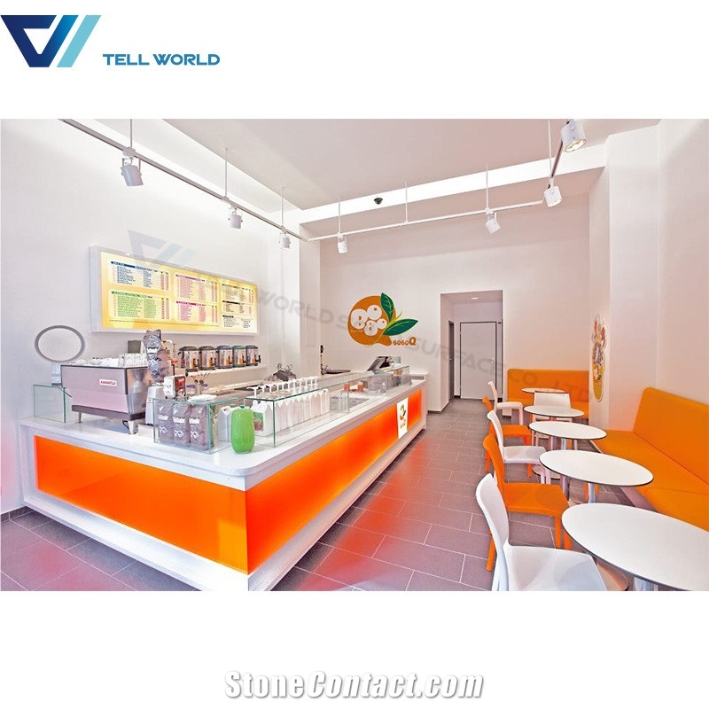 Modern Restaurant Bar Counter Design Illuminated Commercial Bar Counter for Sale