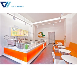 Modern Restaurant Bar Counter Design Illuminated Commercial Bar Counter for Sale
