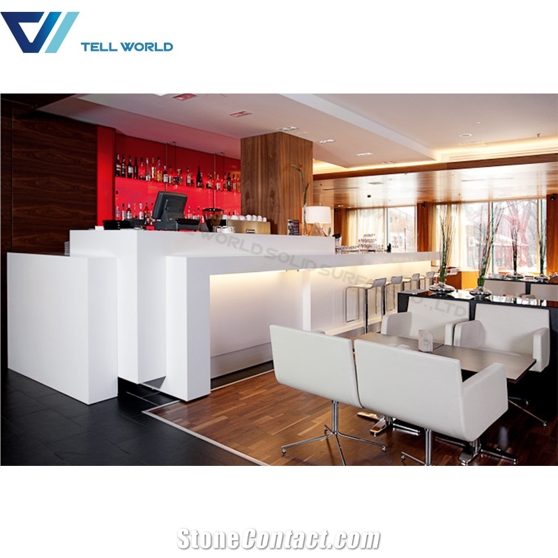 Restaurant Bar Counter Design Lighted Bar Counter