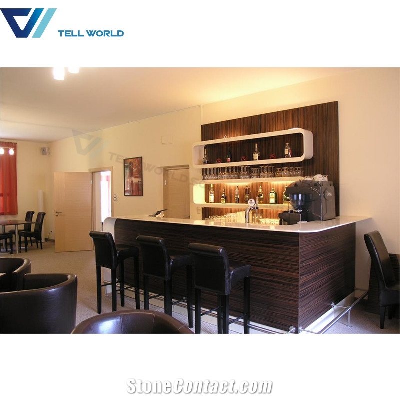 Simple Acrylic Design Bar Shop Bar Counter Custom Commercial Bars